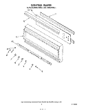 CONTROL FRAME Diagram and Parts List for KEBS276SBL1  KitchenAid Wall Oven