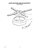 LOWER WASHARM AND STRAINER Diagram and Parts List for KUDC220T5  KitchenAid Dishwasher