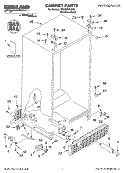 CABINET PARTS Diagram and Parts List for SS25HFXLS00  Whirlpool Refrigerator