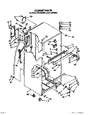 CABINET Diagram and Parts List for ET14JKXXN01  Whirlpool Refrigerator