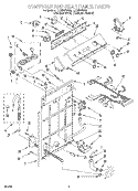 Part Location Diagram of 3948143 Whirlpool TIMER