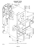 CABINET Diagram and Parts List for ET18XMXSW01  Whirlpool Refrigerator