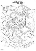 OVEN Diagram and Parts List for FGS385BL1  Roper Range