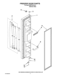 FREEZER DOOR PARTS Diagram and Parts List for ED5PVEXWS13  Whirlpool Refrigerator