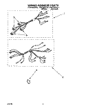 WIRING HARNESS Diagram and Parts List for FEP320YW1  Roper Range