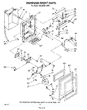 DISPENSER FRONT Diagram and Parts List for ED22MM1LWR1  Whirlpool Refrigerator