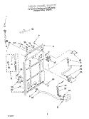 REAR PANEL Diagram and Parts List for KAWS700JQ0  KitchenAid Washer