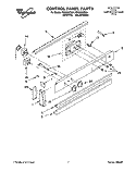 CONTROL PANEL, LITERATURE Diagram and Parts List for RS6305XYN4  Whirlpool Range