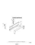 BACKGUARD Diagram and Parts List for SF3001ERW0  Whirlpool Range