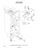 LINER Diagram and Parts List for EV190FXWW00  Whirlpool Freezer