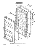 DOOR , LIT/OPTIONAL Diagram and Parts List for EV190NXWN01  Whirlpool Freezer