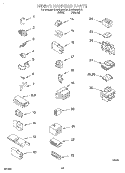 WIRING HARNESS Diagram and Parts List for KAWS800GZ0  KitchenAid Washer