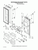 REFRIGERATOR DOOR PARTS Diagram and Parts List for GI7FVCXWY05  Whirlpool Refrigerator
