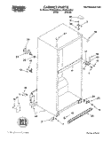 CABINET Diagram and Parts List for RT20DKXDN01  Roper Refrigerator