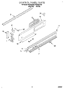 CONTROL PANEL Diagram and Parts List for RS6755XYN5  Whirlpool Range