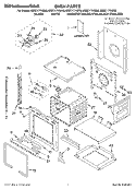 OVEN, LITERATURE Diagram and Parts List for KEBC177KSS0  KitchenAid Wall Oven