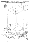 CABINET Diagram and Parts List for KSRB25FGBT00  KitchenAid Refrigerator