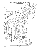 CONTROLS AND REAR PANEL Diagram and Parts List for LA5400XSW1  Whirlpool Washer