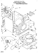 SECTION Diagram and Parts List for LET7646AQ2  Whirlpool Dryer