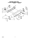 CONTROL PANEL Diagram and Parts List for KAWE460WAL3  KitchenAid Washer