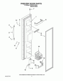FREEZER DOOR PARTS Diagram and Parts List for 6GD5SHGXSS05  Whirlpool Refrigerator