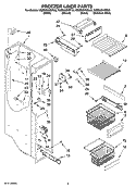 Part Location Diagram of 2223811 Whirlpool BASKET-FZR