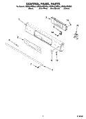 CONTROL PANEL PARTS Diagram and Parts List for KESS907SBB00  KitchenAid Range