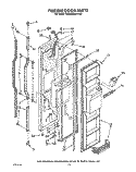 FREEZER DOOR Diagram and Parts List for KSRS22DWAL02  KitchenAid Refrigerator