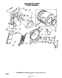 SECTION Diagram and Parts List for LE3000XMW2  Whirlpool Dryer