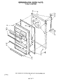 REFRIGERATOR DOOR, LIT/OPTIONAL Diagram and Parts List for ET20VKXSW00  Whirlpool Refrigerator