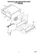 TOP GRILLE AND UNIT COVER PARTS Diagram and Parts List for KSSC36FMS02  KitchenAid Refrigerator
