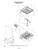 DISHRACK Diagram and Parts List for DU8100XT1  Whirlpool Dishwasher