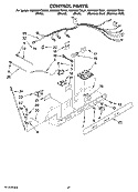 CONTROL PARTS, OPTIONAL PARTS (NOT INCLUDED) Diagram and Parts List for KSRG22FTBL01  KitchenAid Refrigerator