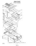 SHELF Diagram and Parts List for ET18MKXSW00  Whirlpool Refrigerator