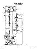 GEARCASE Diagram and Parts List for KAWE800TWH0  KitchenAid Washer