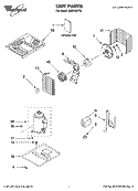 UNIT PARTS Diagram and Parts List for ACQ189PT0  Whirlpool Air Conditioner