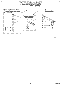 WATER SYSTEM Diagram and Parts List for 2LSR5233BW0  Whirlpool Washer