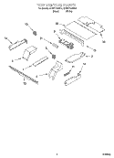 TOP VENTING, OPTIONAL Diagram and Parts List for KEBI171DWH9  KitchenAid Wall Oven