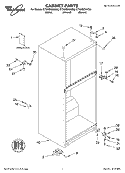 CABINET, LITERATURE Diagram and Parts List for ET5WSEXKZ00  Whirlpool Refrigerator