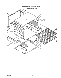 INTERNAL OVEN Diagram and Parts List for SE950PERW6  Whirlpool Range