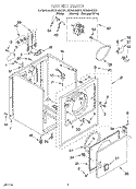 SECTION Diagram and Parts List for REX4635EQ1  Roper Dryer