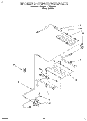 BROILER & OVEN BURNER Diagram and Parts List for FGS385BL1  Roper Range