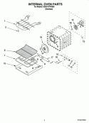 INTERNAL OVEN PARTS Diagram and Parts List for KEBC167VSS00  KitchenAid Wall Oven