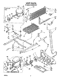 UNIT Diagram and Parts List for ET20DKXTM10  Whirlpool Refrigerator