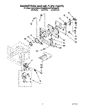 MAGNETRON AND AIR FLOW Diagram and Parts List for KEMS306XAL5  KitchenAid Wall Oven