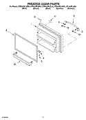 FREEZER DOOR Diagram and Parts List for KTRA22ELSS01  KitchenAid Refrigerator