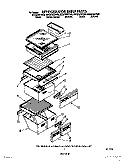 REFRIGERATOR SHELF Diagram and Parts List for ED22DWXTG05  Whirlpool Refrigerator