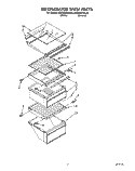 REFRIGERATOR SHELF Diagram and Parts List for RS22AWXAL00  Roper Refrigerator