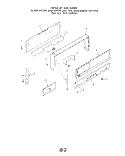 BACKGUARD Diagram and Parts List for 1313^1A  Whirlpool Range