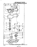 GEARCASE Diagram and Parts List for LA7005XMW0  Whirlpool Washer